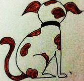 Trik Mudah Menggambar Anjing Tampak Belakang dengan Angka 61 dengan 5 langkah praktis.