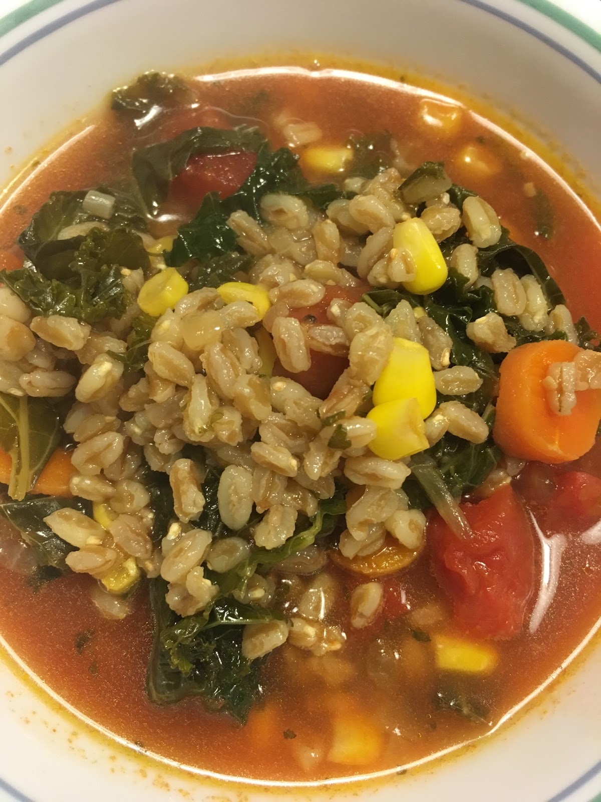 Life in my Kitchen...and beyond 2,021 Tuscan Kale and Farro Soup