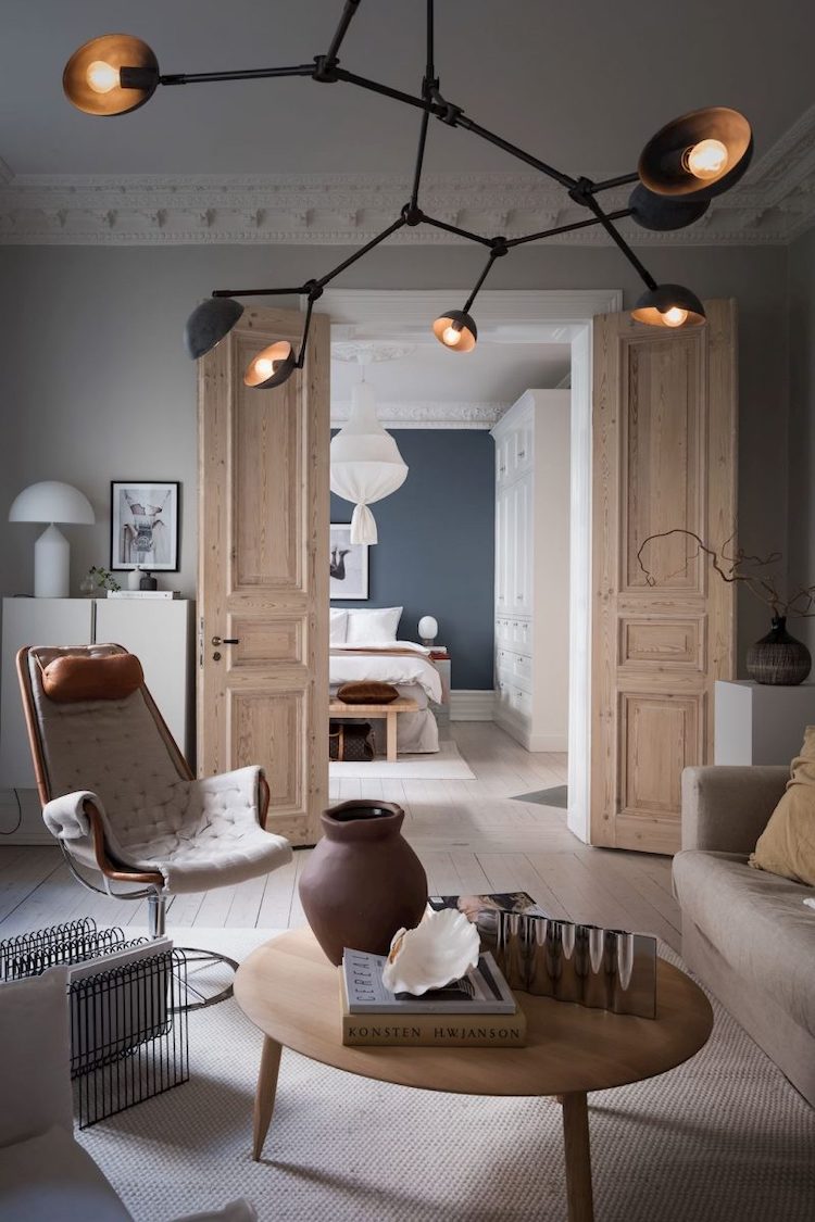 A Beautiful Swedish Home with Staggeringly High Ceilings