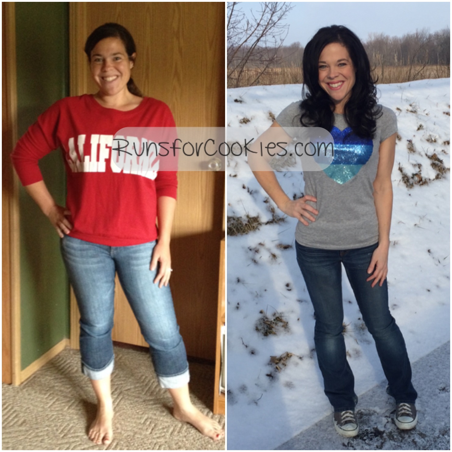 Runs for Cookies What a difference the last 20 pounds makes!