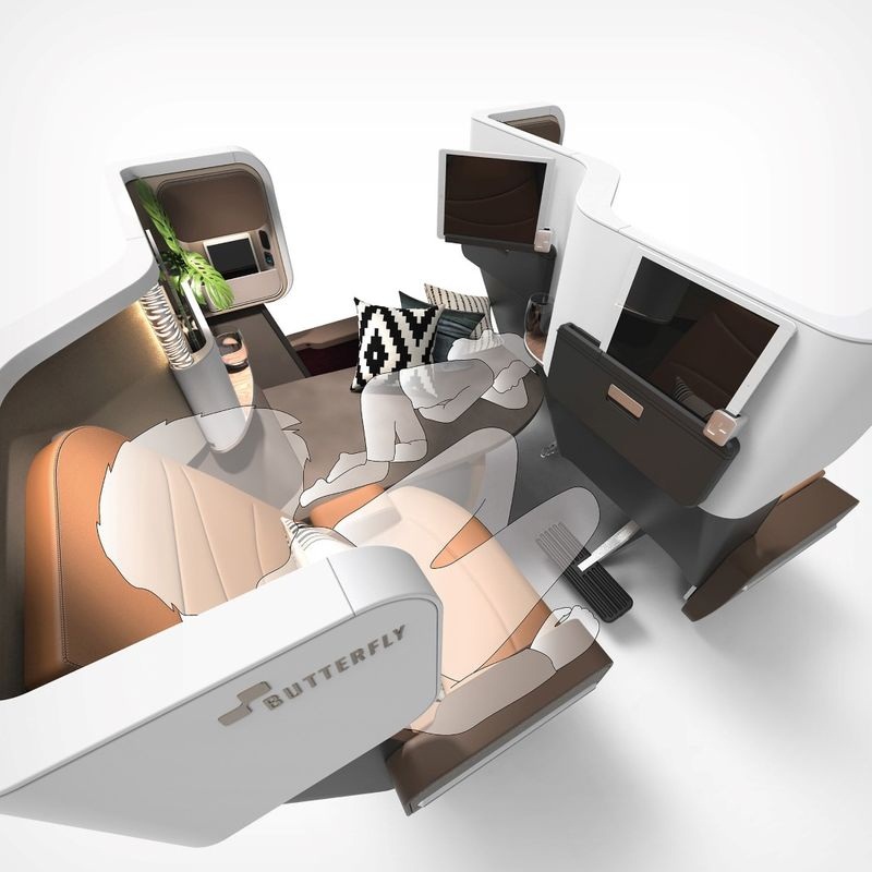 Tecnoneo El asiento conceptual para aviones