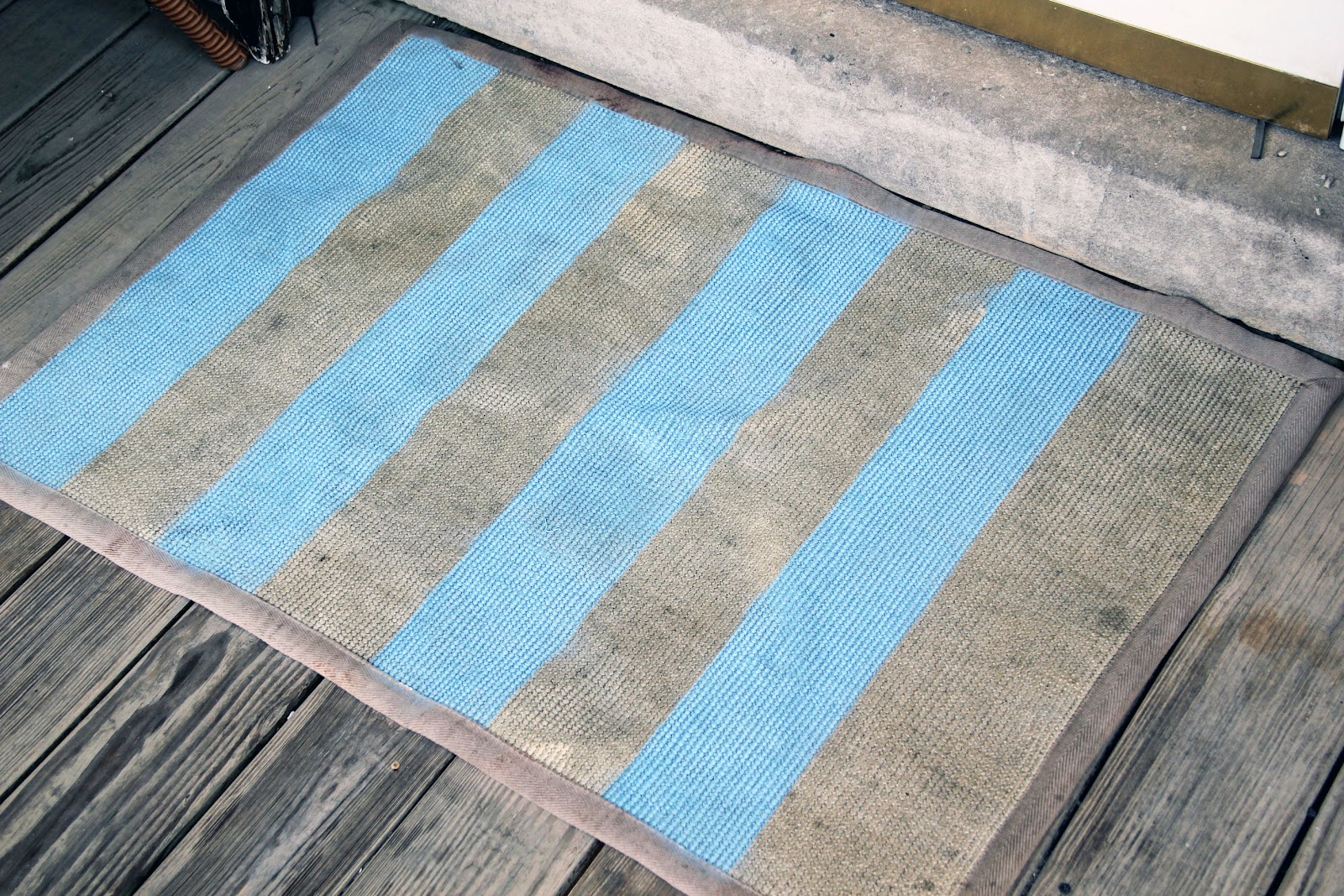 Mr. and Mrs. Pear Ugly Rug Makeover