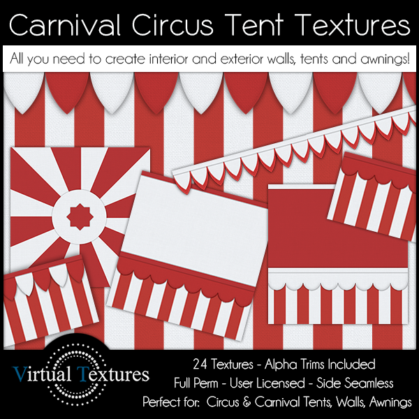 Virtual Textures: Carnival & Circus Textures Collection