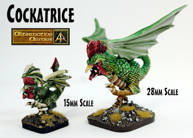 Cockatrice remastered in two scales at Alternative Armies