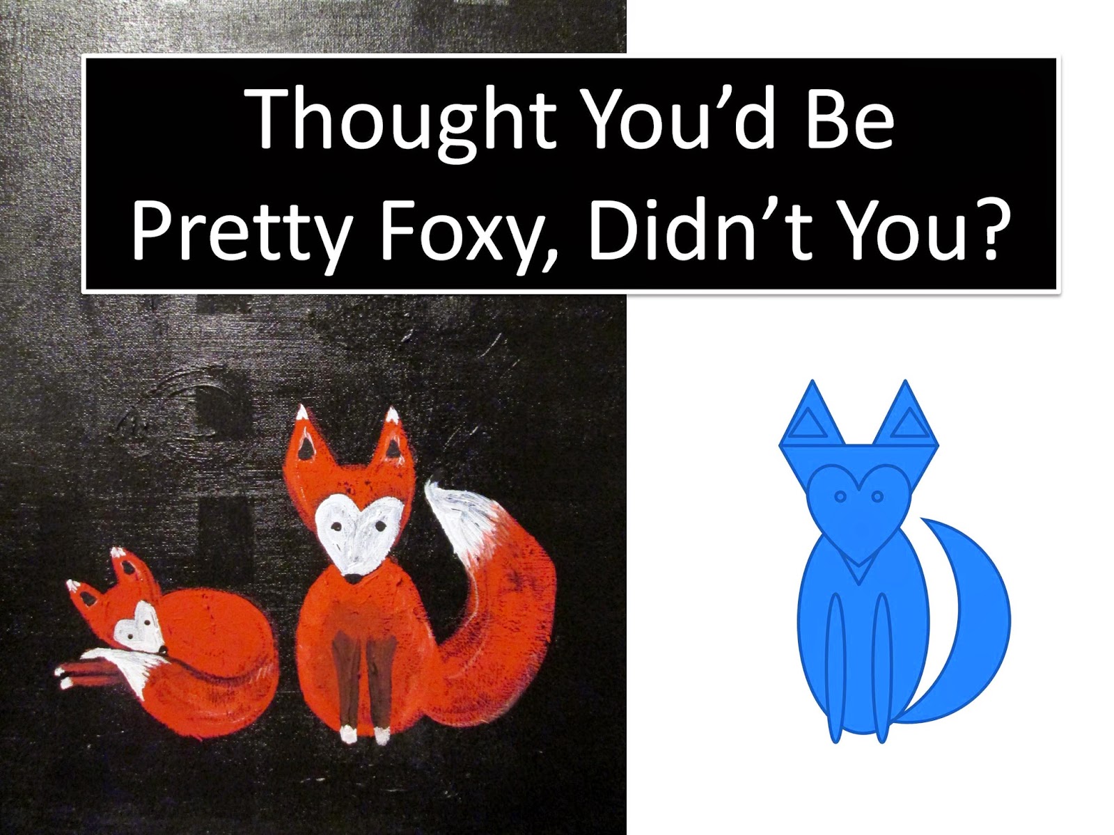 The breakdown of how to draw a fox based on the basic shapes.