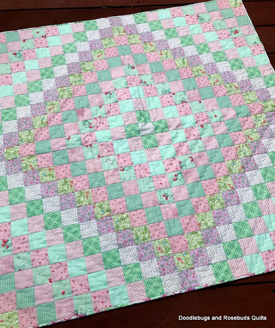 Doodlebugs and Rosebuds Quilts Donation Baby Quilt