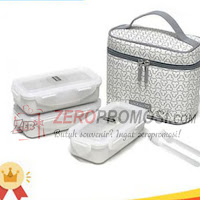 Lock & Lock Lunch Box Clover Bag Ivory  HPL754CIS