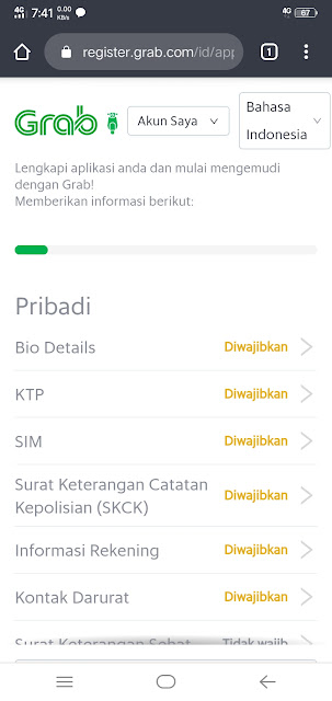 04. Lengkapi Persyaratan Pendaftaran GrabBike Online