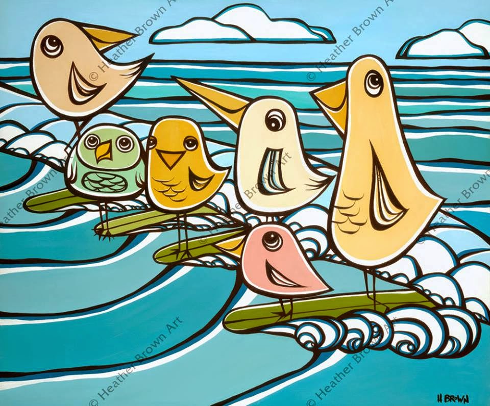 The Surf Art of Heather Brown New Surf Art from Hawaii Artist Heather Brown Released Today!