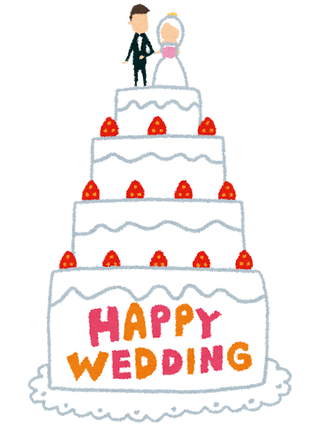 結婚式のイラスト ウェディングケーキ かわいいフリー素材集 いらすとや