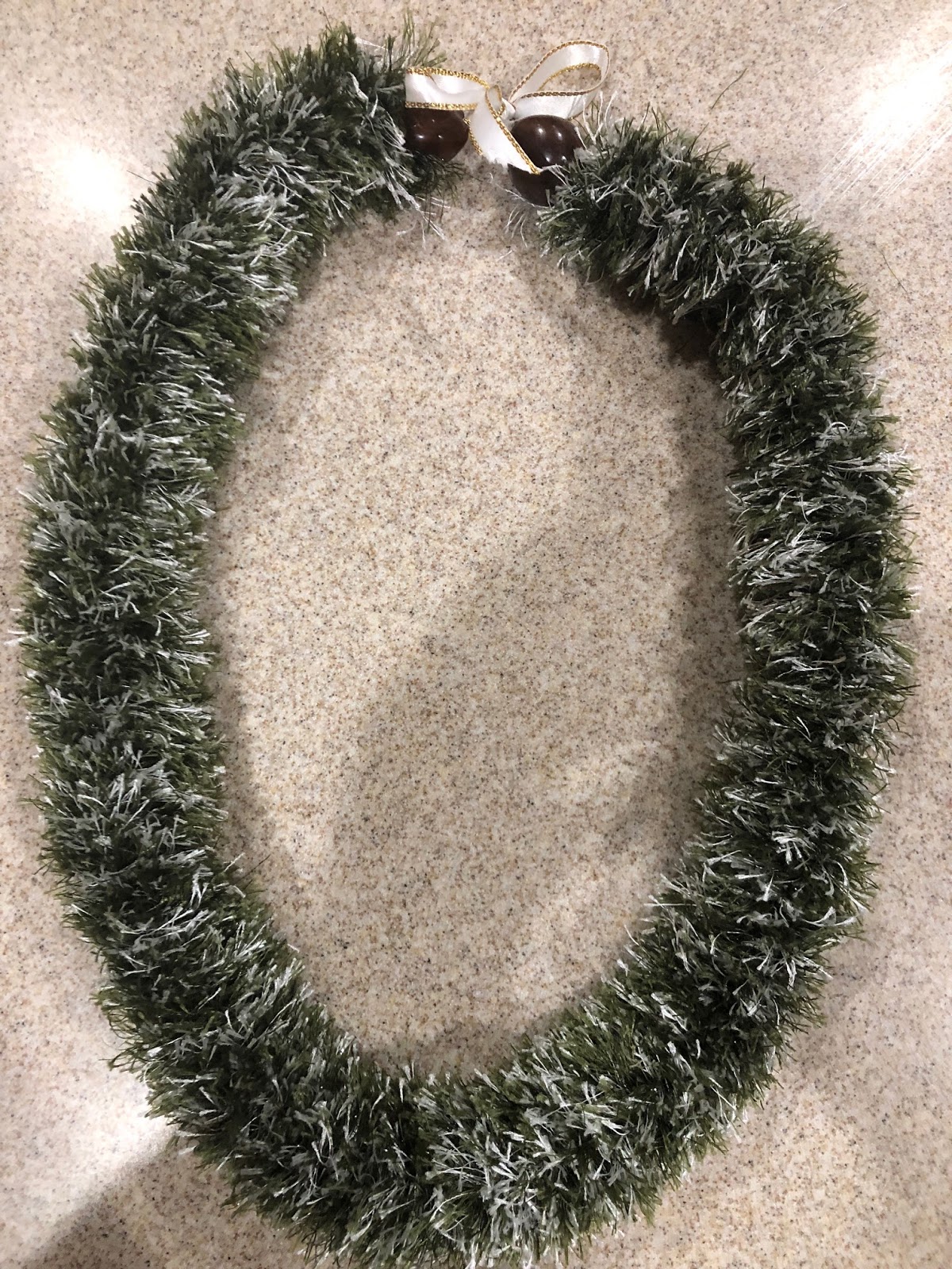 Hawaii Mom Blog Eyelash Yarn Lei