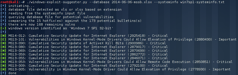 upload exploit suggester to local upload exploit suggester to local