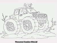 Gambar Mobil Truk Monster Di Gurun Pasir
