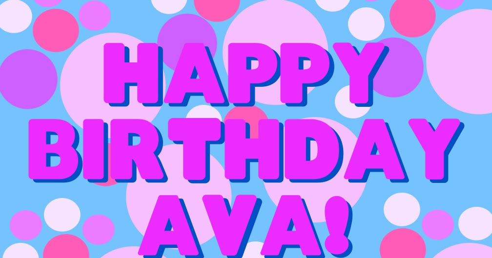 Thinking Pink: Happy Birthday, Ava!