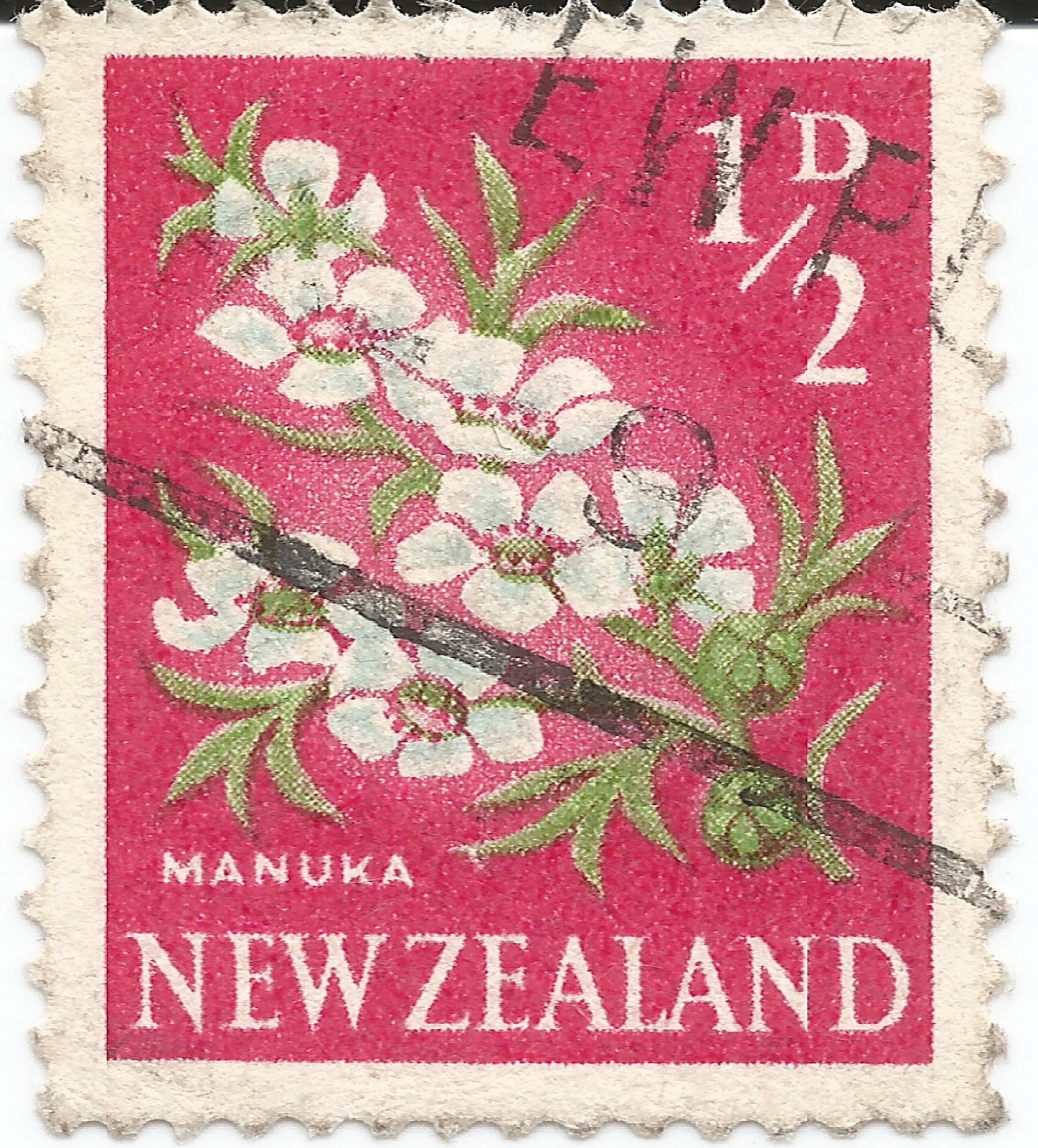 B and T 's Stamp Collection Manuka,Kowhai 1960 New Zeland Stamps