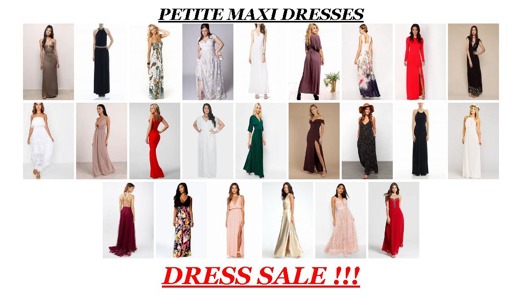Online Shopping Sale - Petite Maxi Dresses