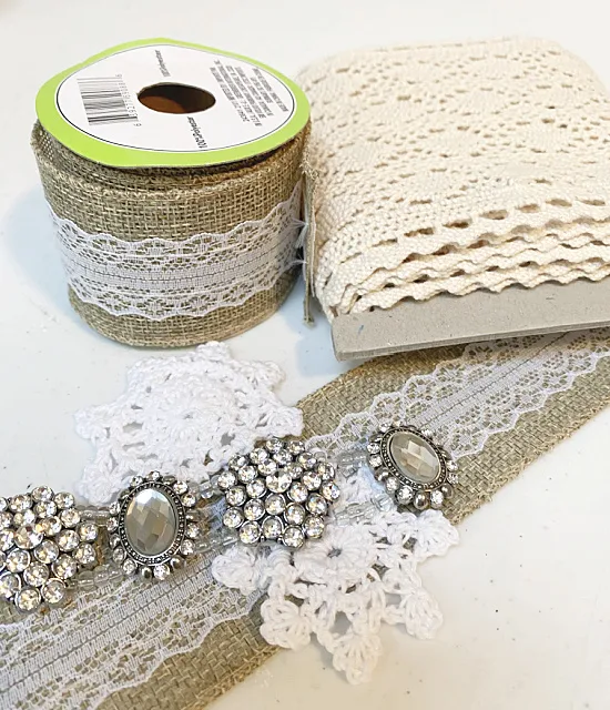 lace, ribbon and bling