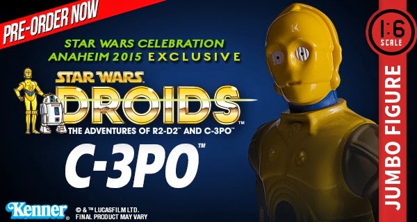 Star Wars Celebration VII Exclusive “Droids” Animated C-3PO 12” Jumbo Vintage Kenner Star Wars Action Figure by Gentle Giant