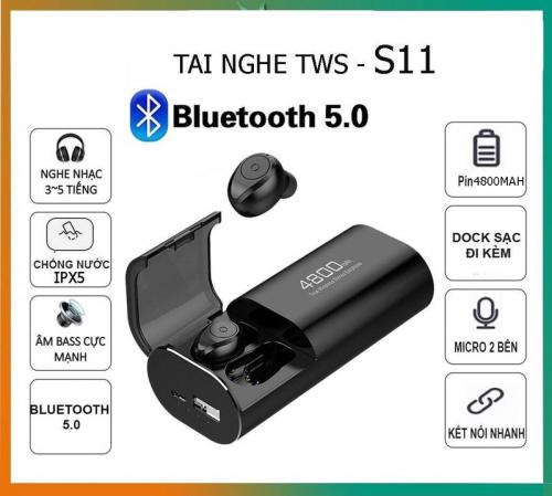 Tai nghe Bluetooth S11 chống nước pin dự phòng 4800mah