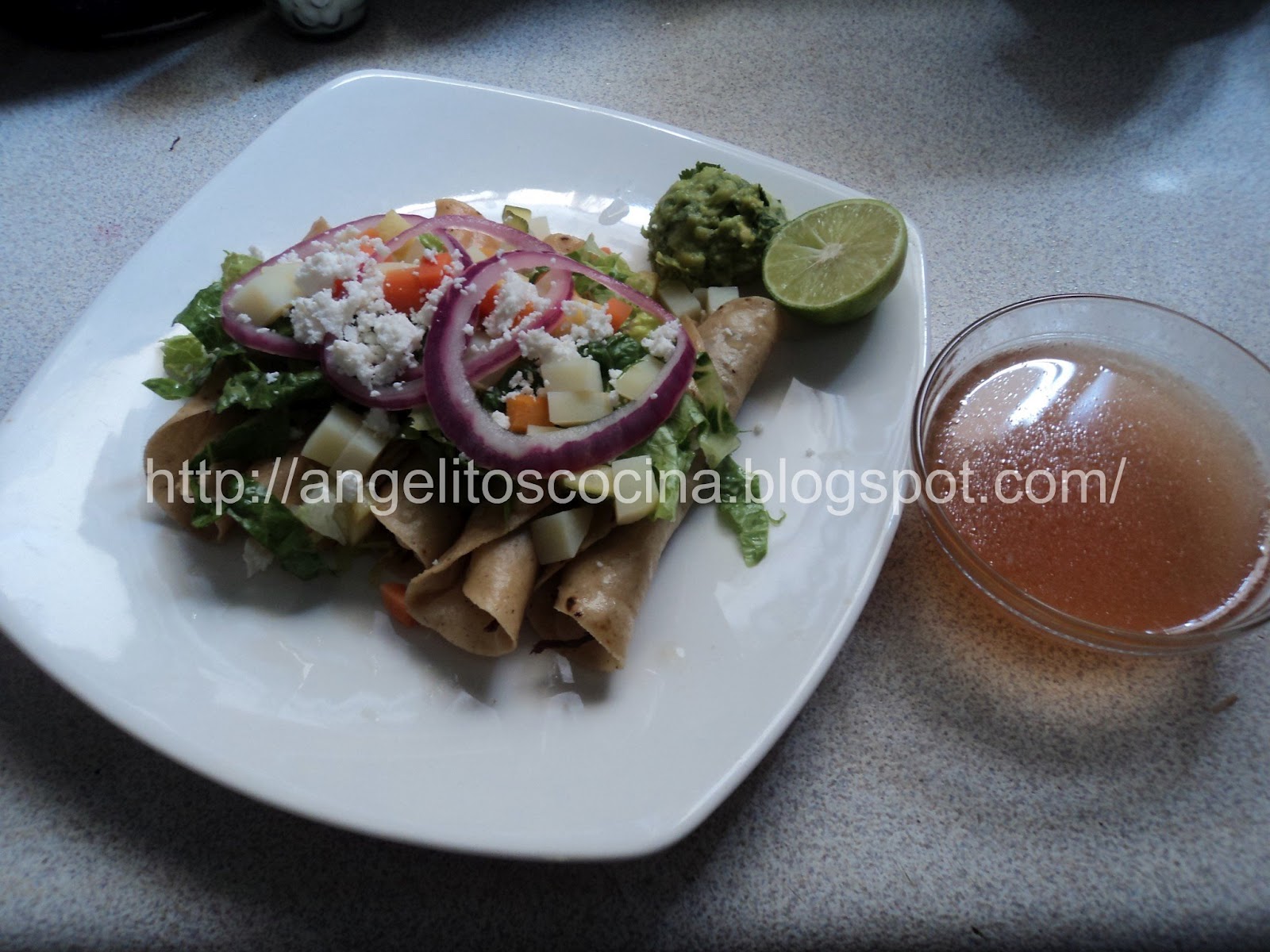 Angeles en la cocina Tacos dorados estilo sinaloense