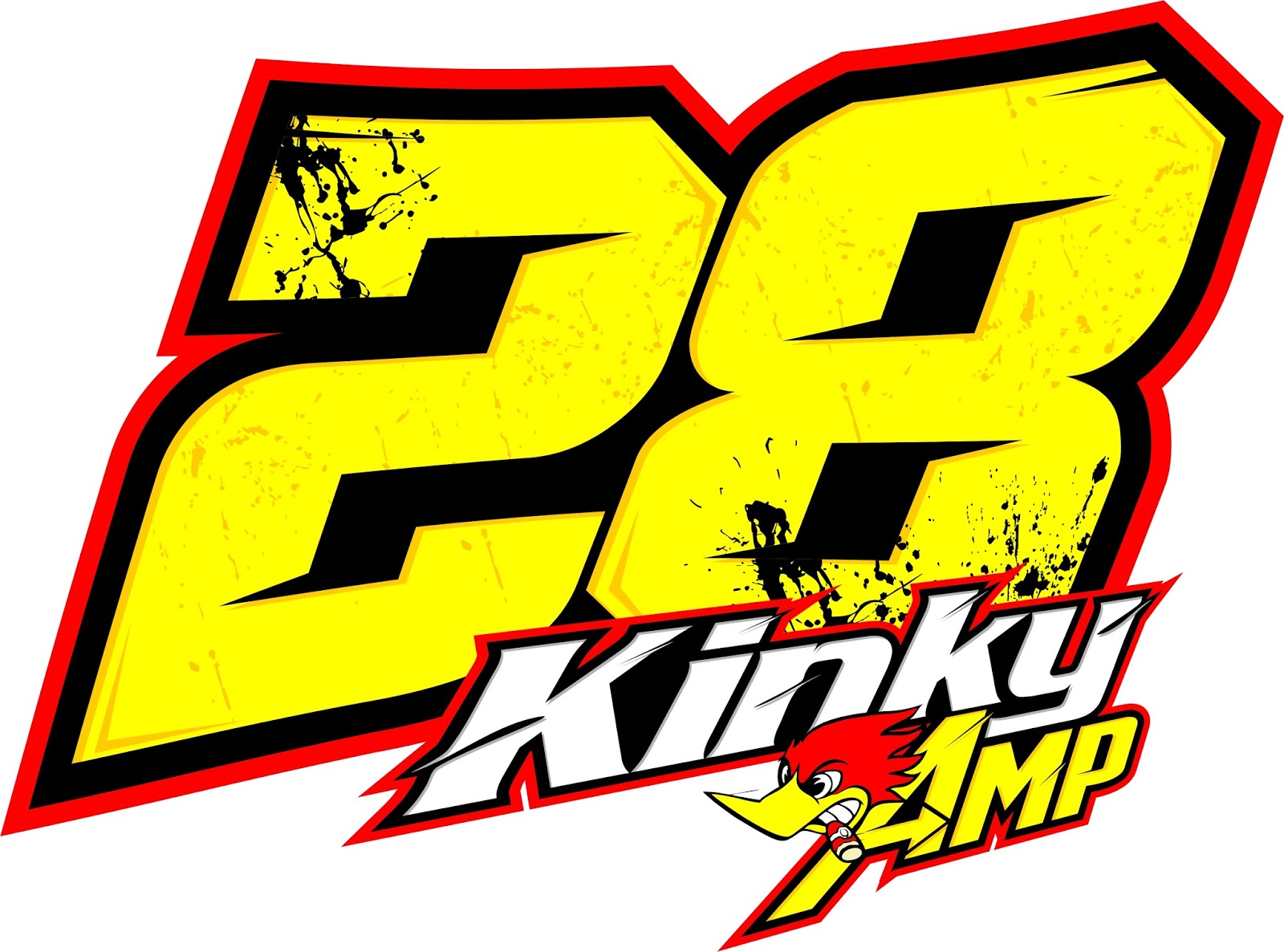 desain nomor start balap K28 RACING WEAR Nama Nama Font