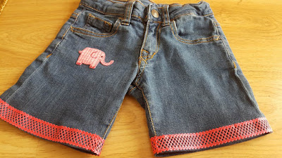 Upcycled summer shorts
