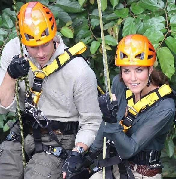 Catherine, Duchess of Cambridge and her husband Prince William visited the Danum Valley rainforest in Borneo