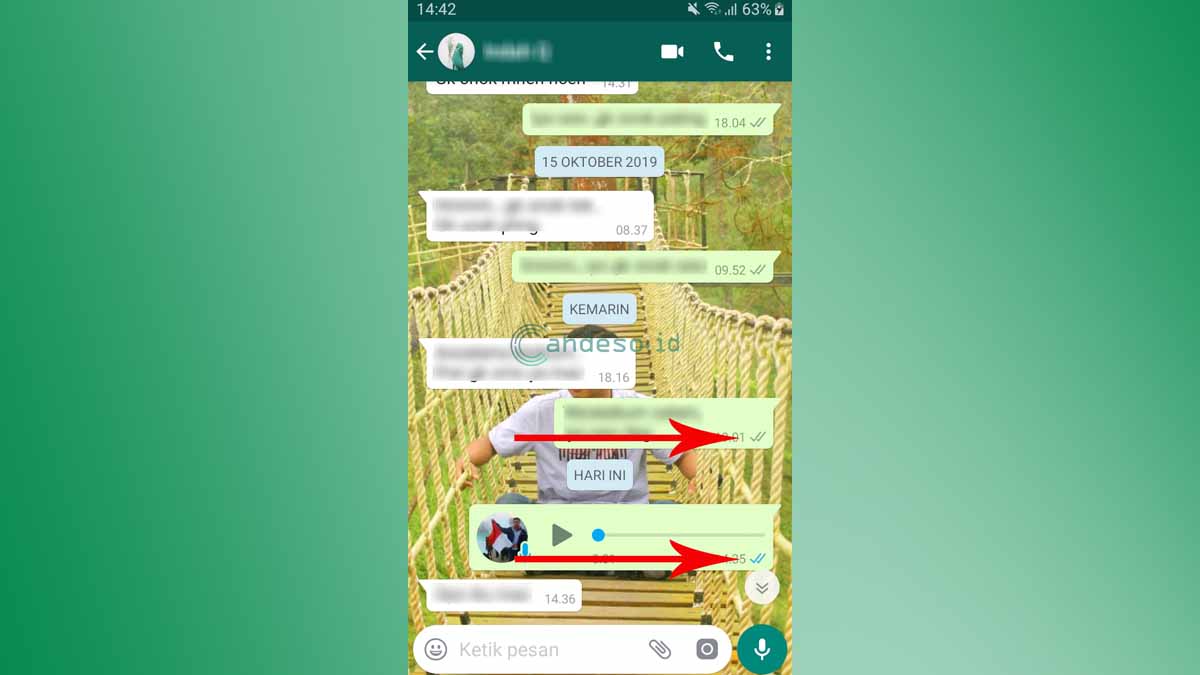 Cara mengetahui wechat sudah dibaca atau belum