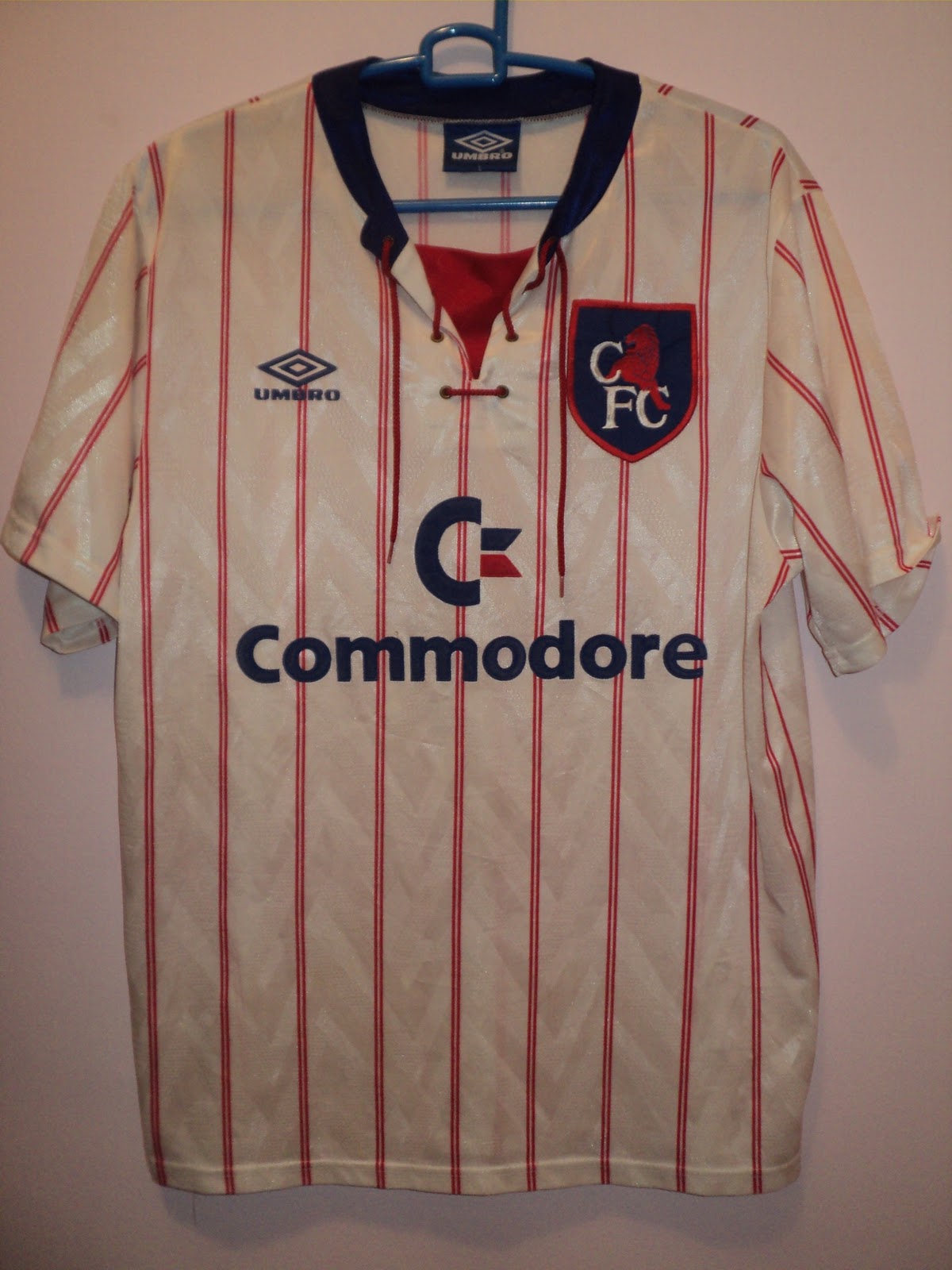 chelsea commodore away shirt