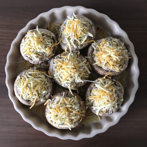Greenway36: gefüllte Backofen-Champignons mit Hack-Lauch-Käsefüllung