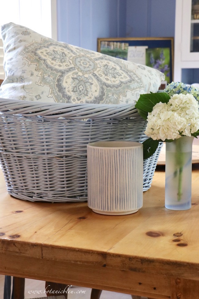 French Country style in shades of pale blue