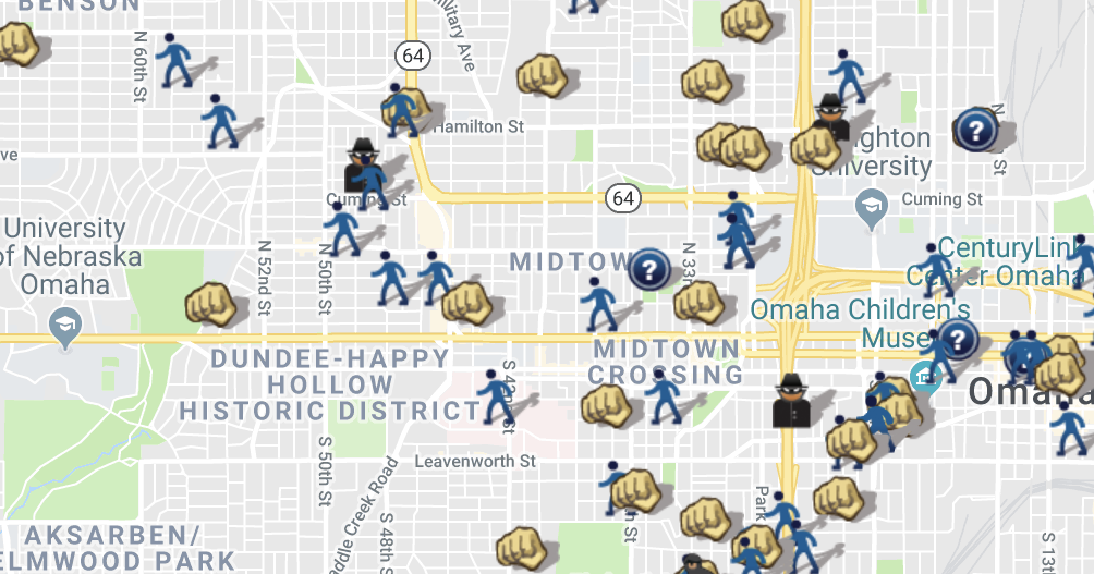 SpotCrime The Public's Crime Map Omaha, NE crime map