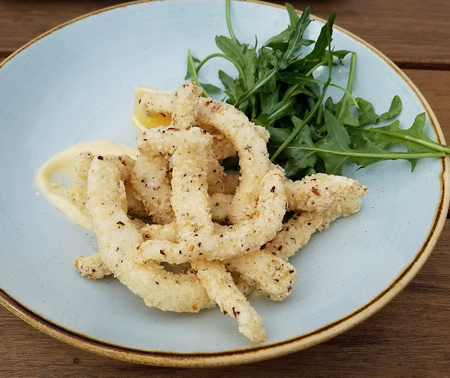 Middle Brighton Baths Cafe, Brighton, deep fried calamari