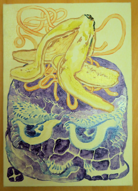 油絵 現代アート 赤&緑Ⅱ 作者あんどうまさひろ 油彩画