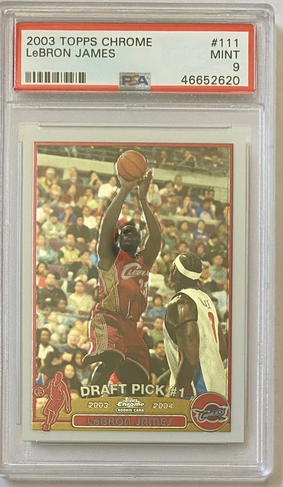 ICONIC LEBRON JAMES TOPPS CHROME 111 ROOKIE CARD