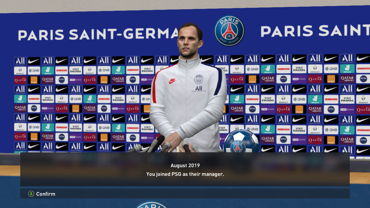 PSG Press Room & Manager Suits 2020 PES 2017