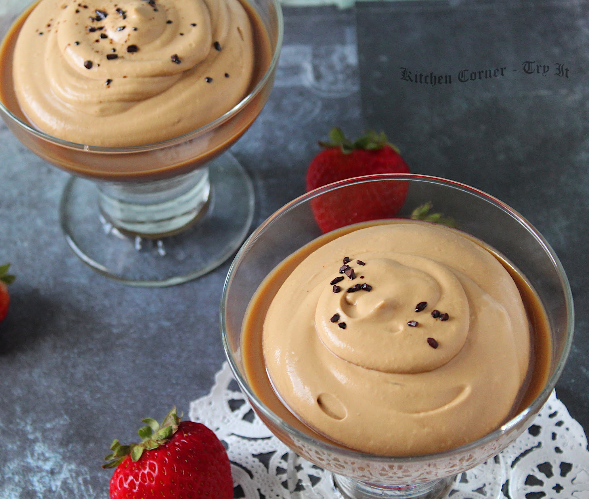 Easy Coffee Pudding With Whipped Dolgona Coffee