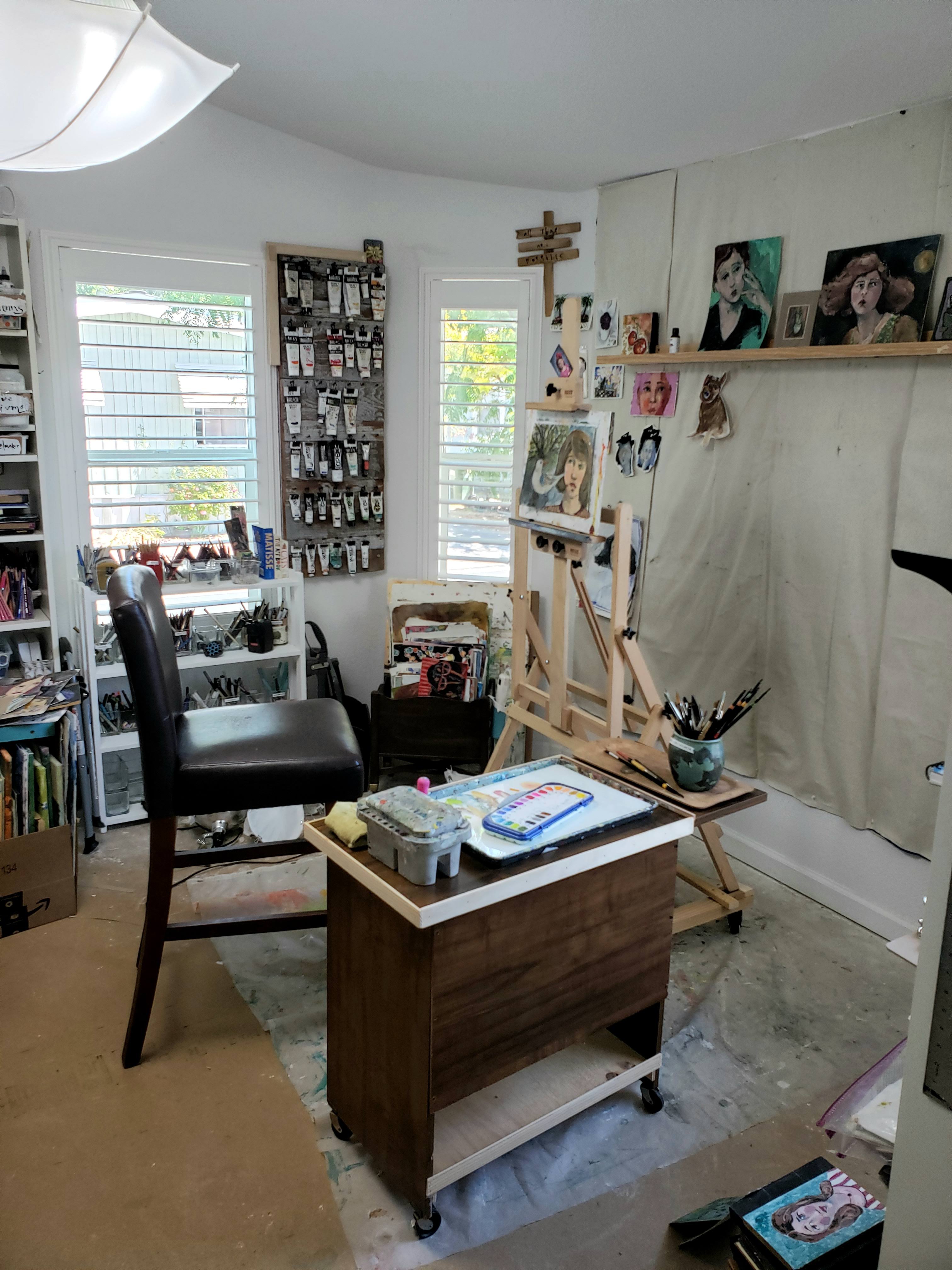 ART for the SOUL of it: My Studio Overhaul - DIY in the midst.and a  Tribute.