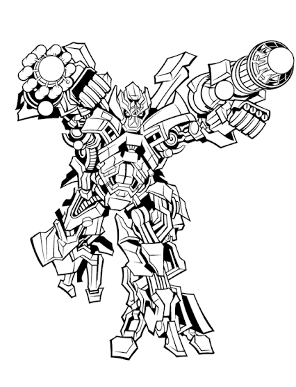 Sound Wave Transformer Coloring Page Coloring Pages