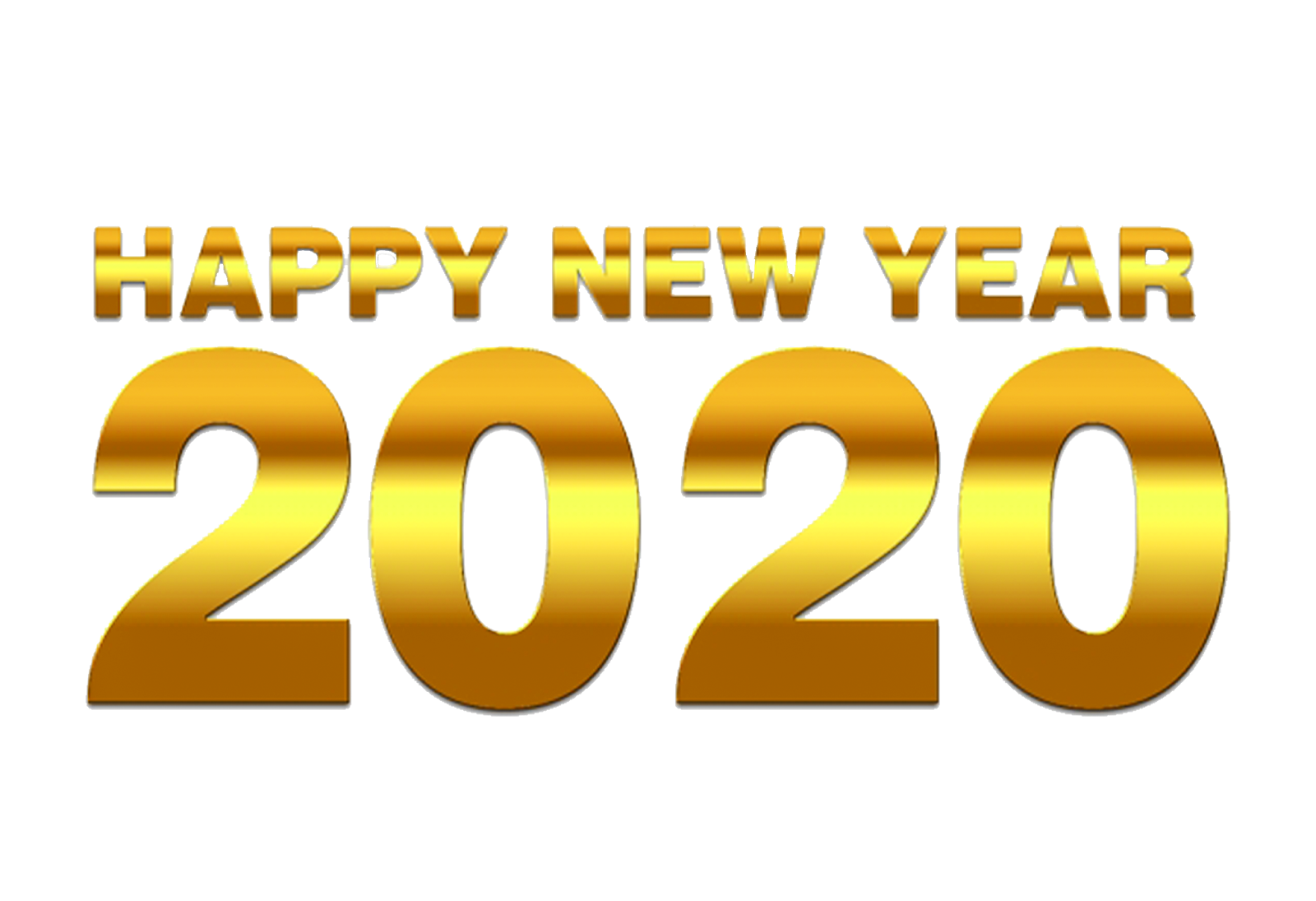 Happy New Year 2020 Text Png Download Hd
