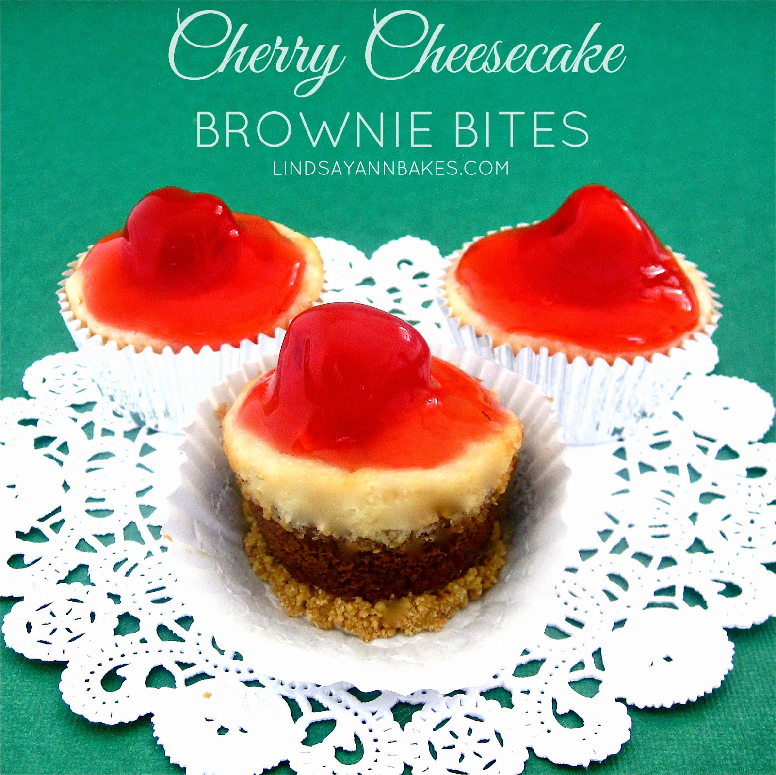 Cherry Cheesecake Brownie Bites The Lindsay Ann