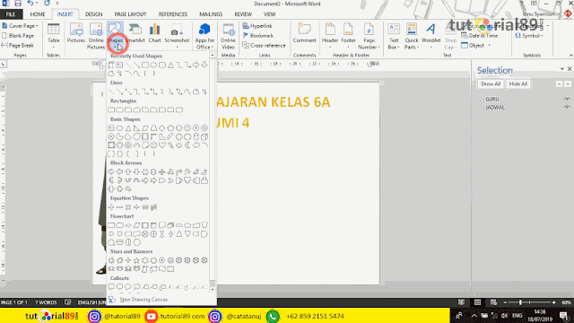 Cara Membuat Daftar Pelajaran Di Microsoft Word - Daftar Ini