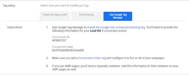 Tag Setup Tag Setup