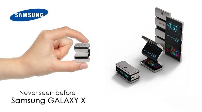 Išlenkiamas išmanusis telefonas Samsung Galaxy X oficialiai patvirtintas gamintojų Samsung Galaxy X