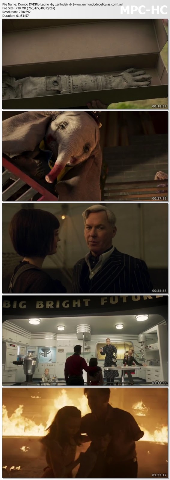 Capturas de la película.