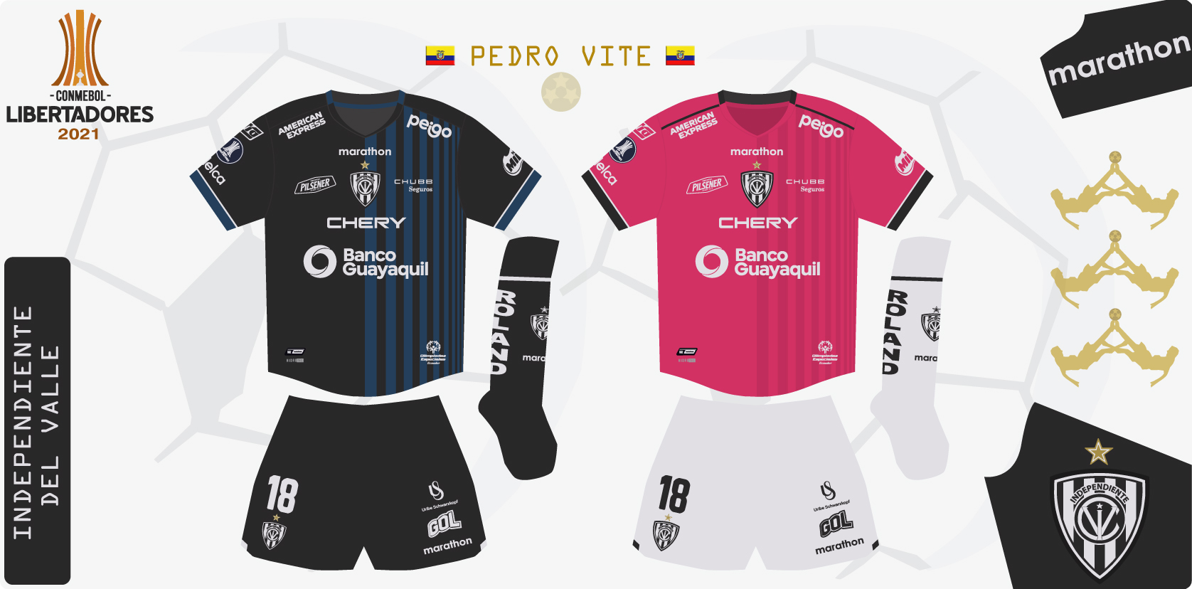 Design Futbol Kits: Independiente del Valle 2021 (Libertadores)