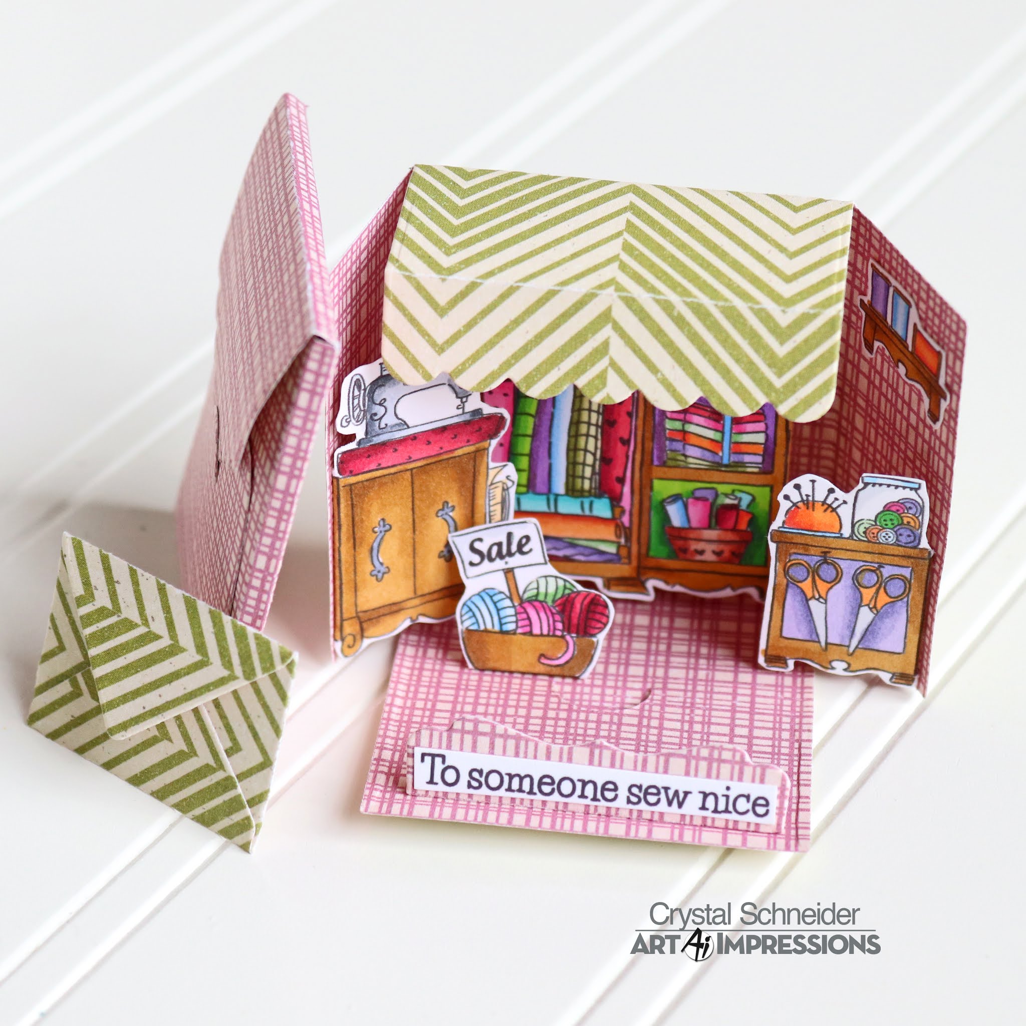 To Someone Sew Nice Matchbook by Crystal - Art Impressions Blog