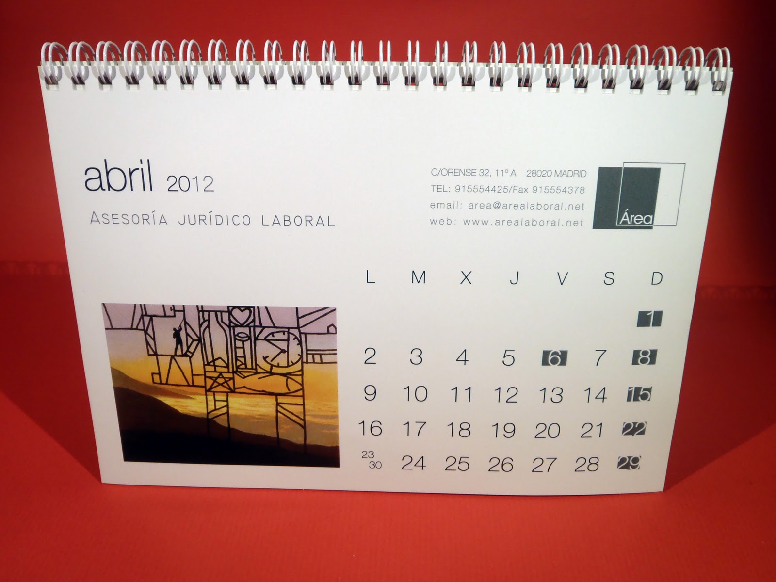 Calendarios de mesa 2017 personalizables para imprimir y escribir