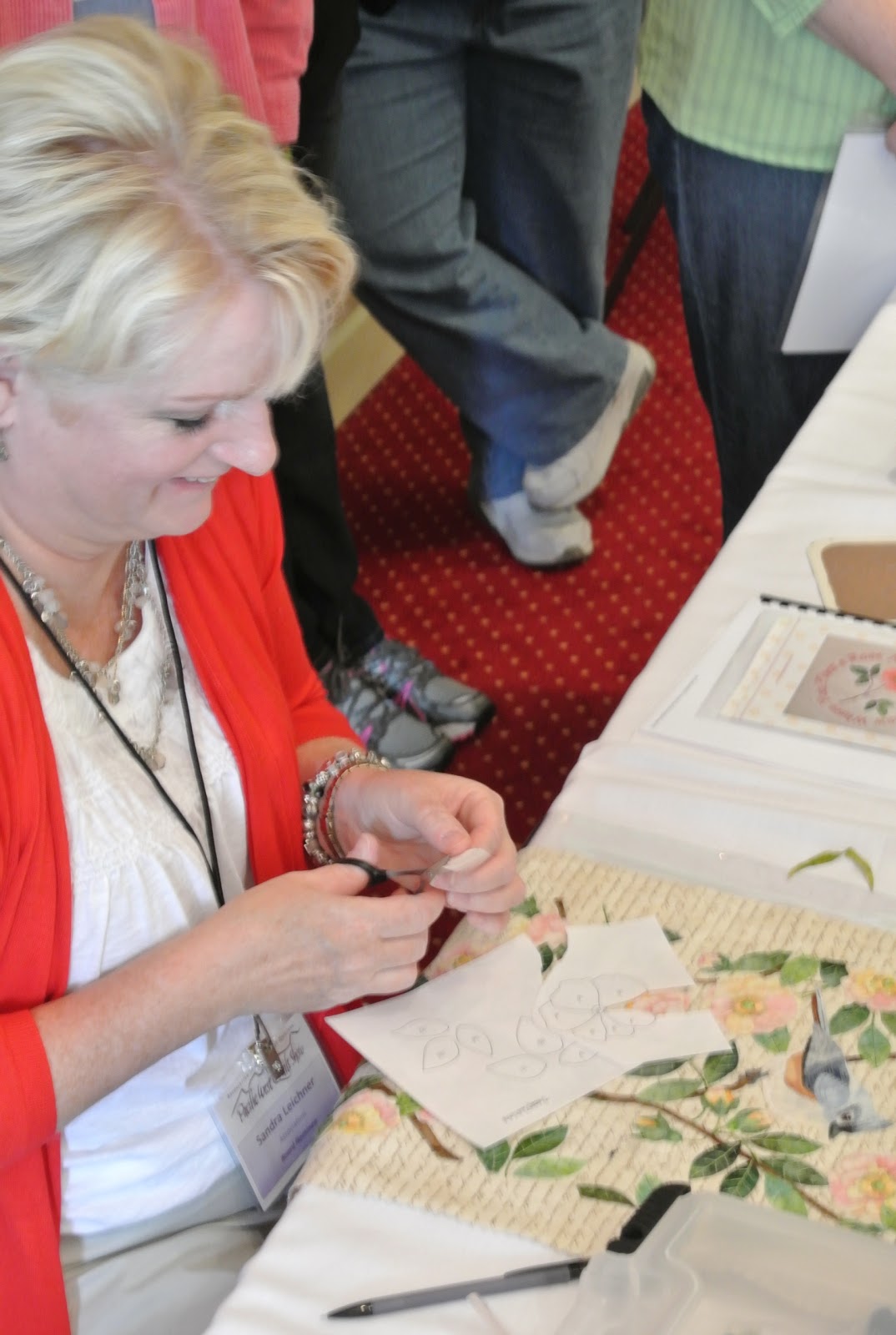 vivian in stitches Sandra Leichner at the APWQ