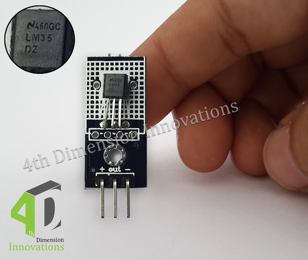 LM35 temperature sensor interfacing with Arduino board